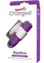Charged Positive Rechargeable Waterproof Vibrator - Purple